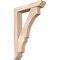 Ekena Millwork Balboa Slat Smooth Bracket w/ Offset Brace, Douglas Fir, 5 1/2"W x 26"D x 38"H BKT0604X26X38BOA06SDF - alternate 1